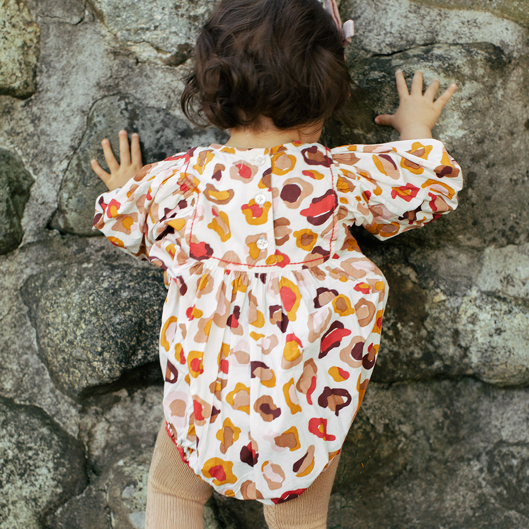 Pink Chicken Arianna Bubble - Multi Leopard