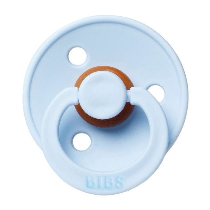 Mushie Baby Blue Bibs Pacifier