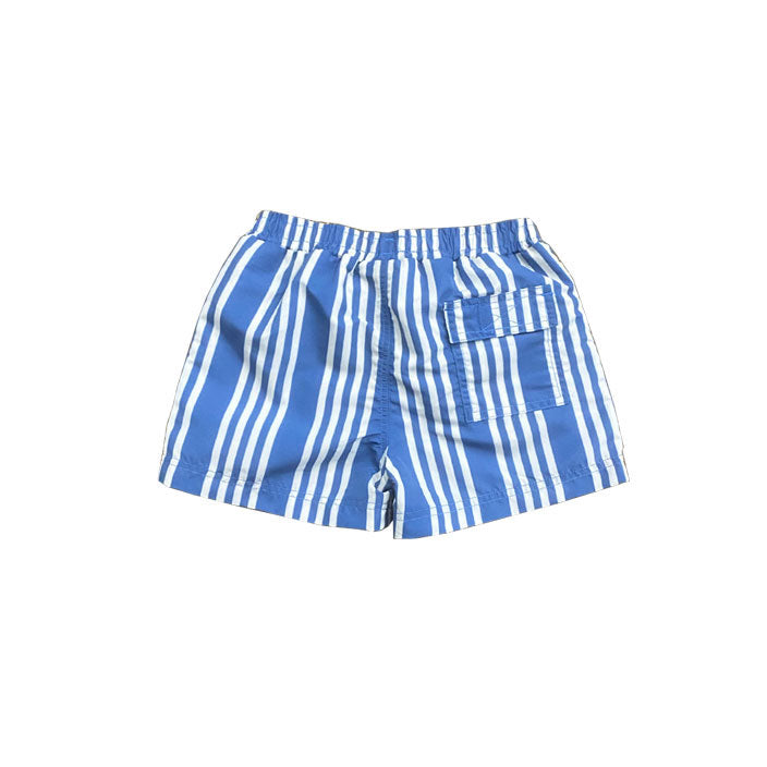 Pink Chicken Stellar Column Stripe Boys Swim Trunk