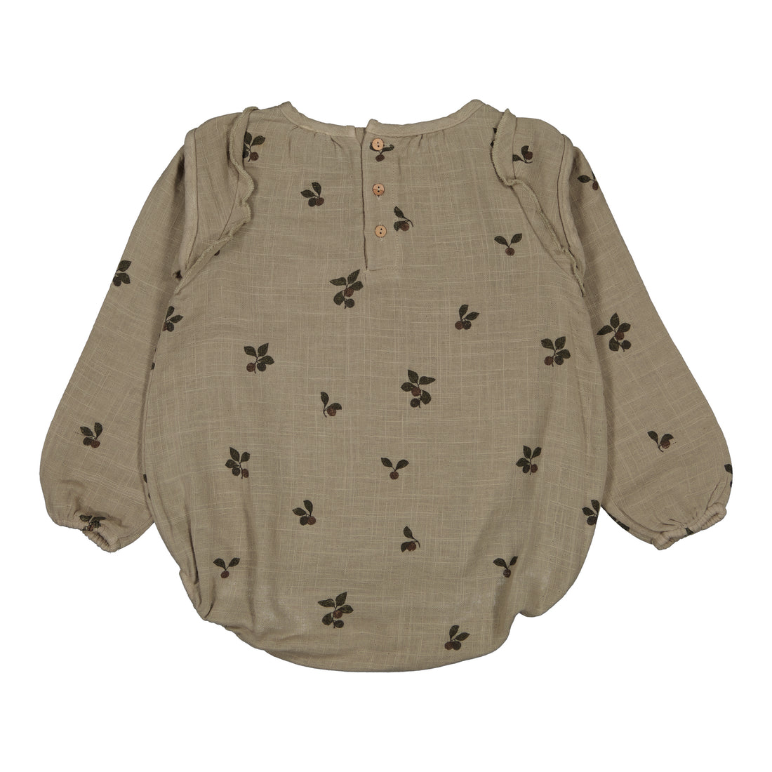 Studio Boheme Beige Plums Print Esmee Romper