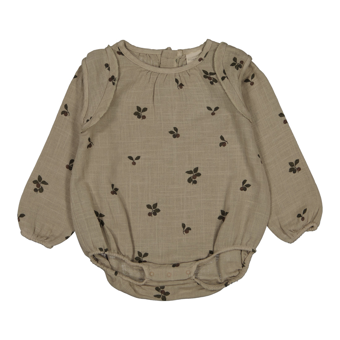 Studio Boheme Beige Plums Print Esmee Romper