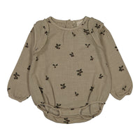Studio Boheme Beige Plums Print Esmee Romper