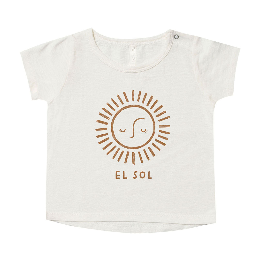 Rylee and Cru Ivory El Sol Basic Tee