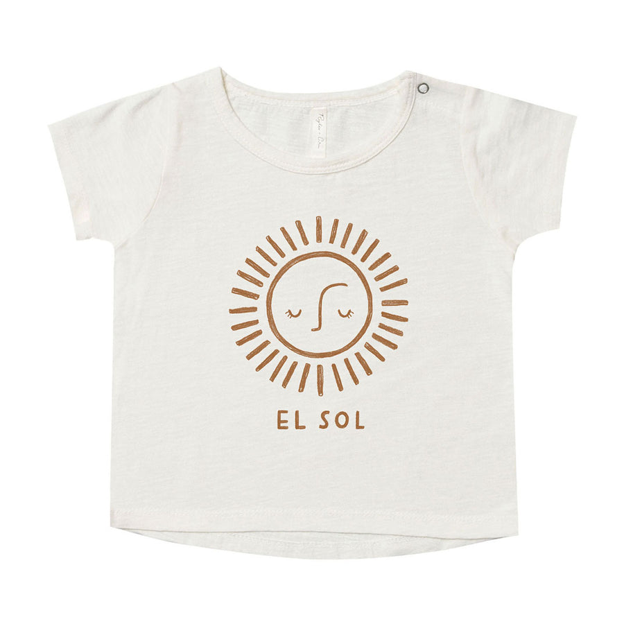 Rylee and Cru Ivory El Sol Basic Tee