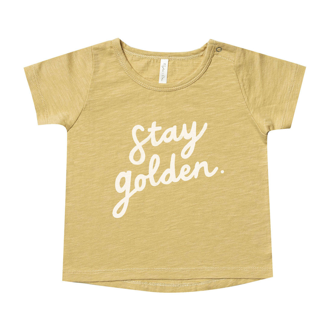 Rylee and Cru Citron Stay Golden Basic Tee