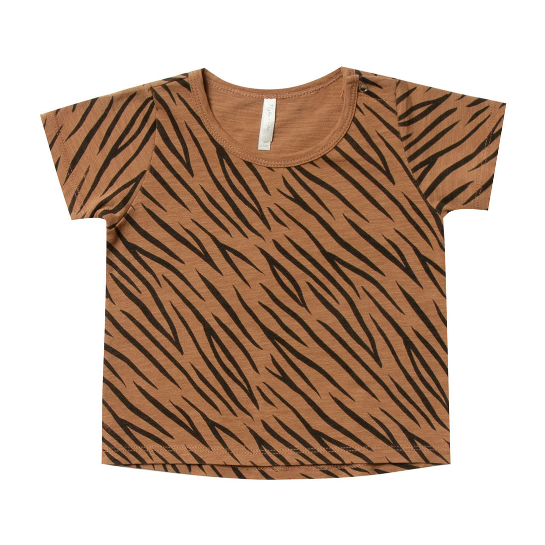 Rylee and Cru Bronze Tiger Stripe Basic Tee