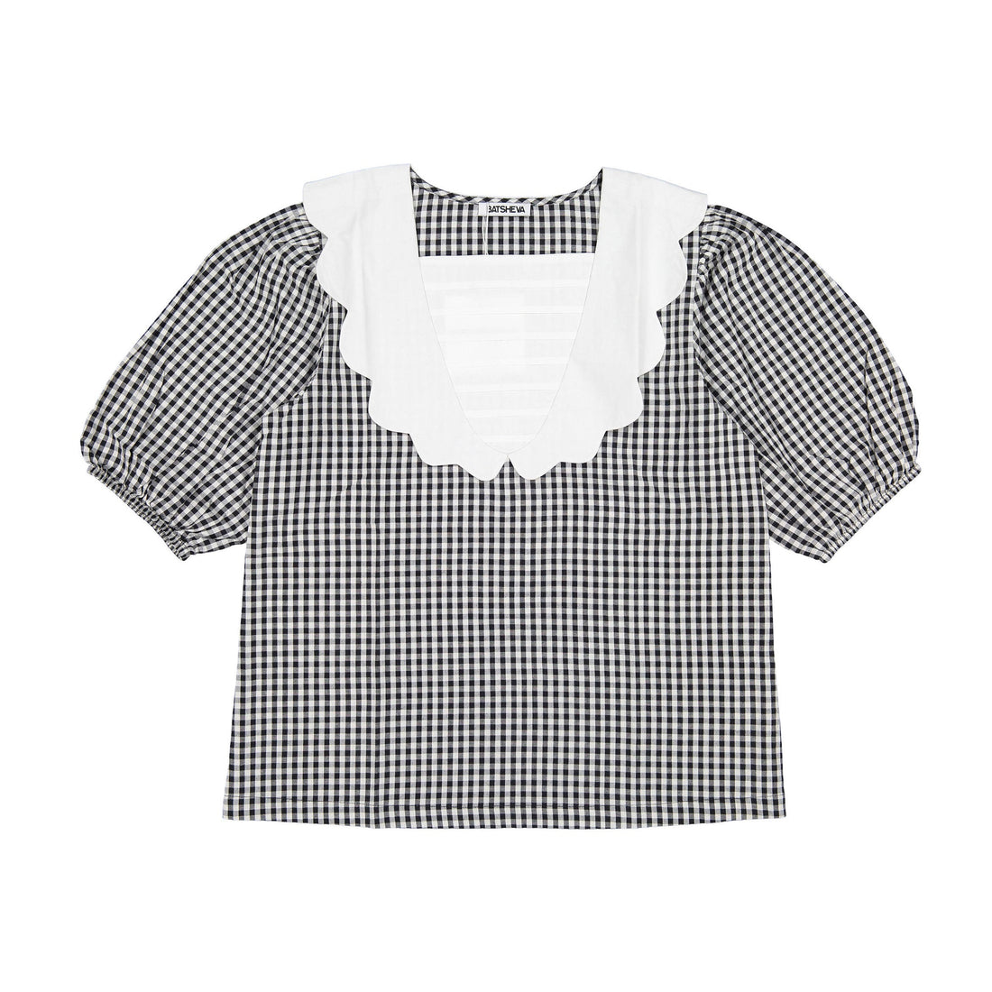 Batsheva blouses Batsheva Black Gingham Bevie Women&