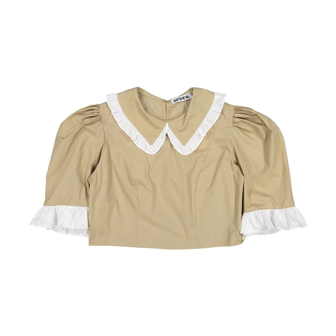 Batsheva blouses Batsheva Camel Poplin Spring Lucy Top