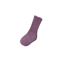 Bene Bene  Purple Coloring Ribbed Socks