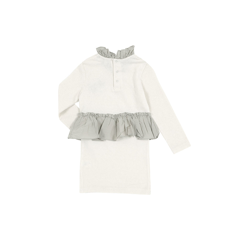 Bene Bene Ivory Warm Frill Dress - Ladida
