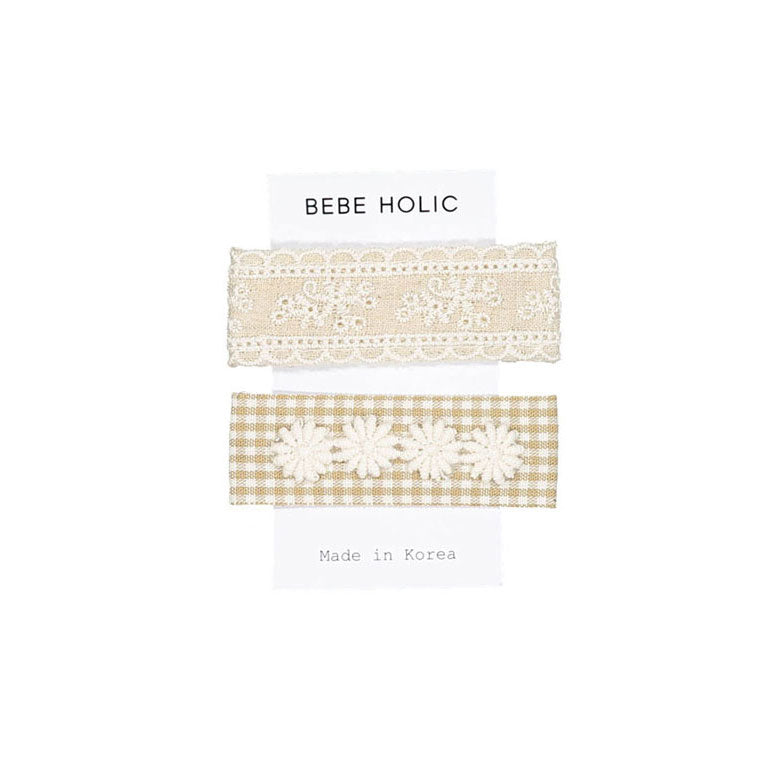 Bebe Holic accessories OS Bebe Holic Check Set Bebe Holic Hairpin (Set Of 2)