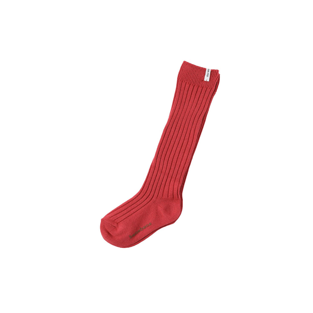 Bene Bene accessories Bene Bene Carmine Red Oui Long Ribbed Socks