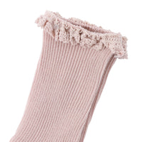 Bene Bene accessories Bene Bene Grayish Pink New Lace Socks
