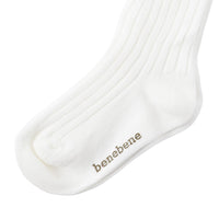 Bene Bene accessories Bene Bene Ivory Oui Long Ribbed Socks