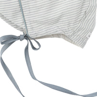 Bene Bene accessories OS Bene Bene Grayish Blue Tender Stripe Bonnet