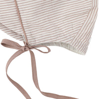 Bene Bene accessories OS Bene Bene Light Brick Tender Stripe Bonnet