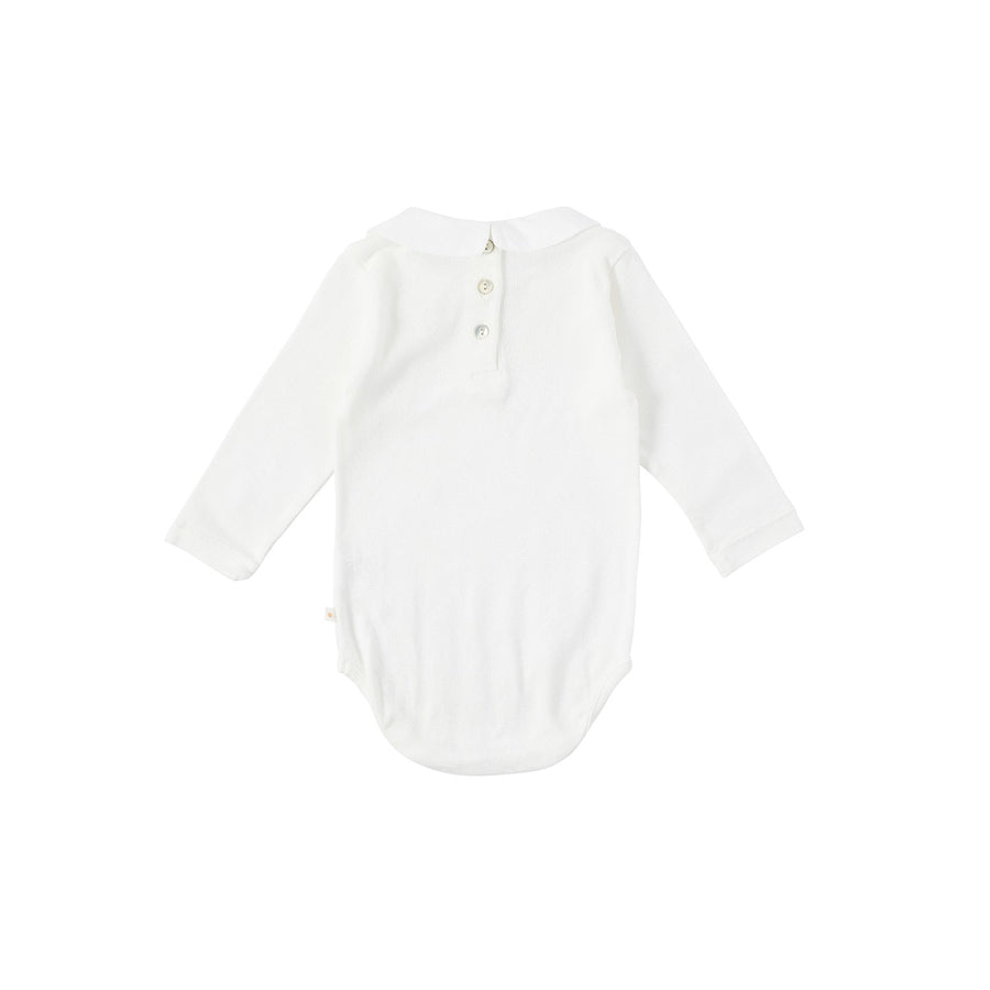 Bene Bene bodysuits Bene Bene Ivory Baby Wheatflower Stitch Bodysuit