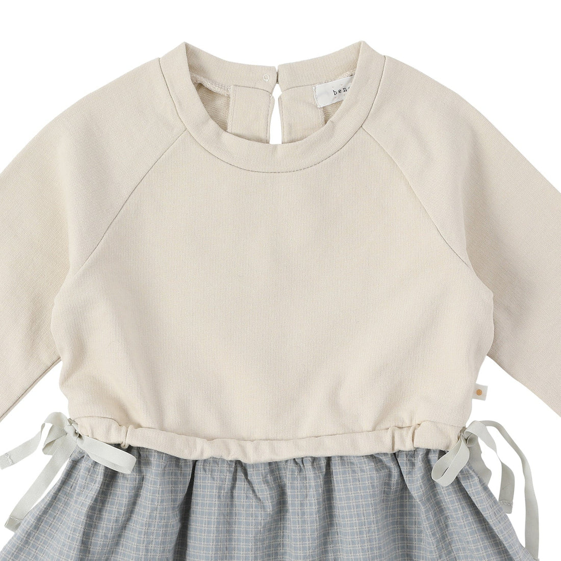 Bene Bene dresses Bene Bene Beige Lullaby Check Dress