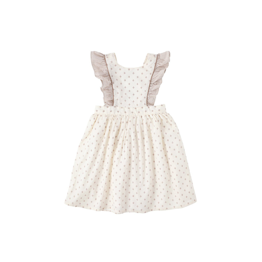 Bene Bene dresses Bene Bene Brick Rael Frill Apron Dress