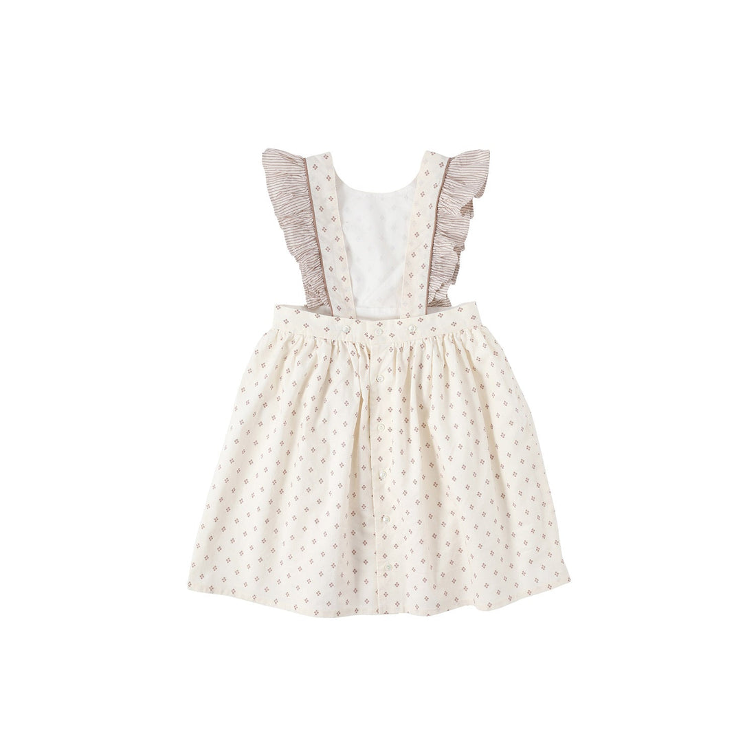 Bene Bene dresses Bene Bene Brick Rael Frill Apron Dress