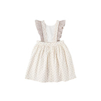 Bene Bene dresses Bene Bene Brick Rael Frill Apron Dress