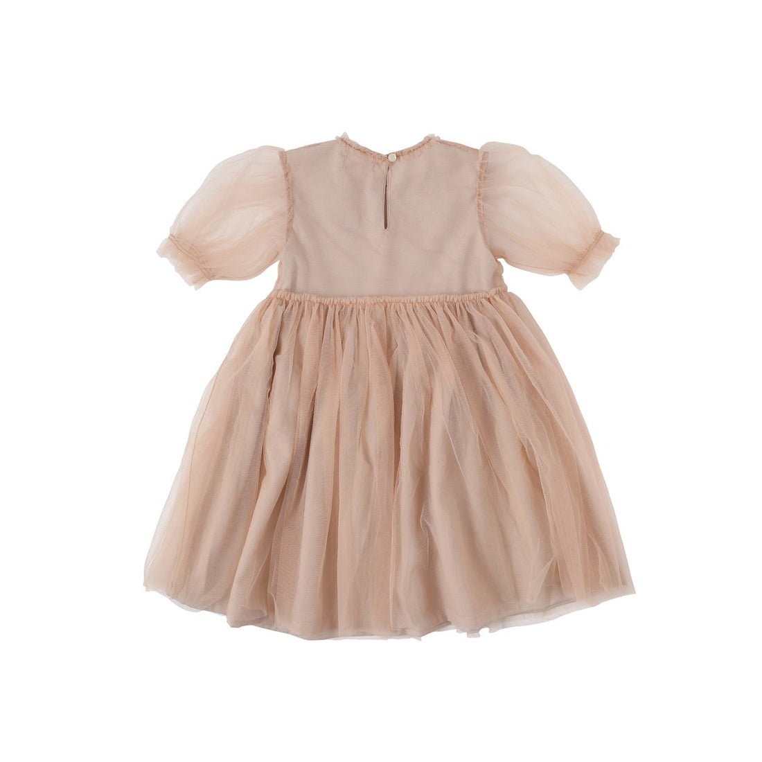 Bene Bene dresses Bene Bene Indian Pink Full Smocking Dress