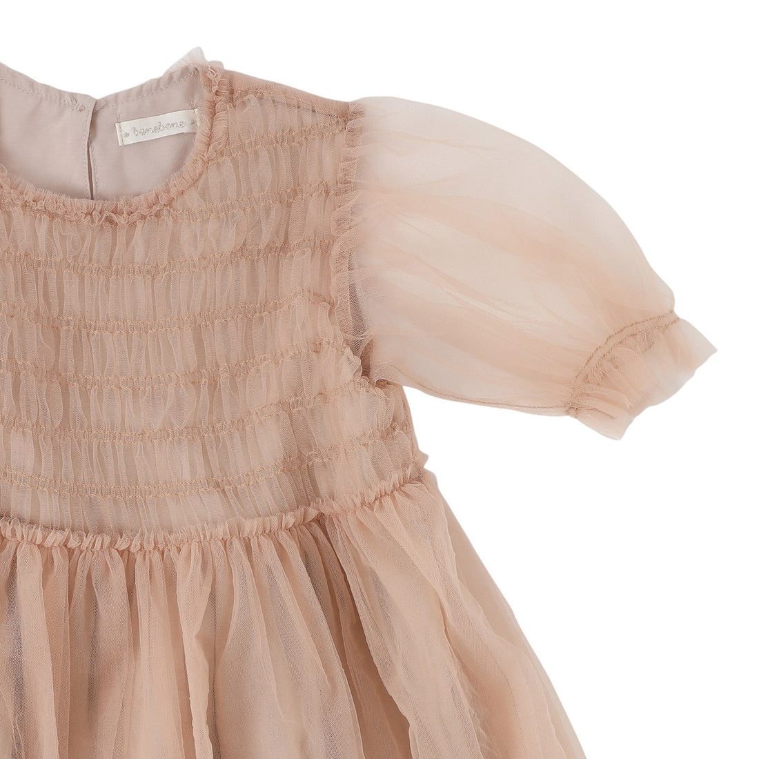 Bene Bene dresses Bene Bene Indian Pink Full Smocking Dress
