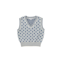 Bene Bene knitwear Bene Bene Blue Olivier Knit Vest