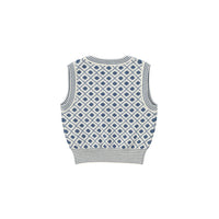 Bene Bene knitwear Bene Bene Blue Olivier Knit Vest