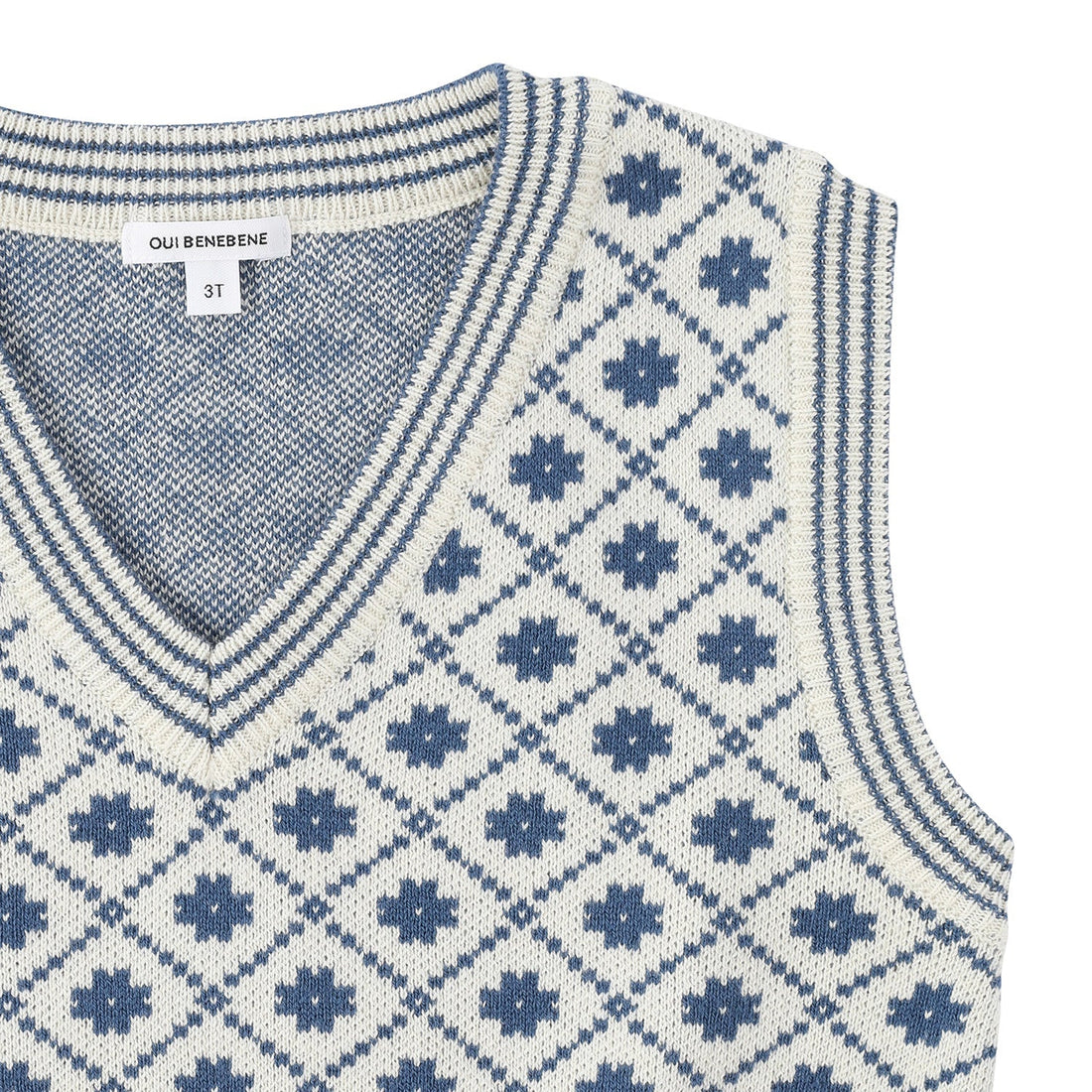 Bene Bene knitwear Bene Bene Blue Olivier Knit Vest