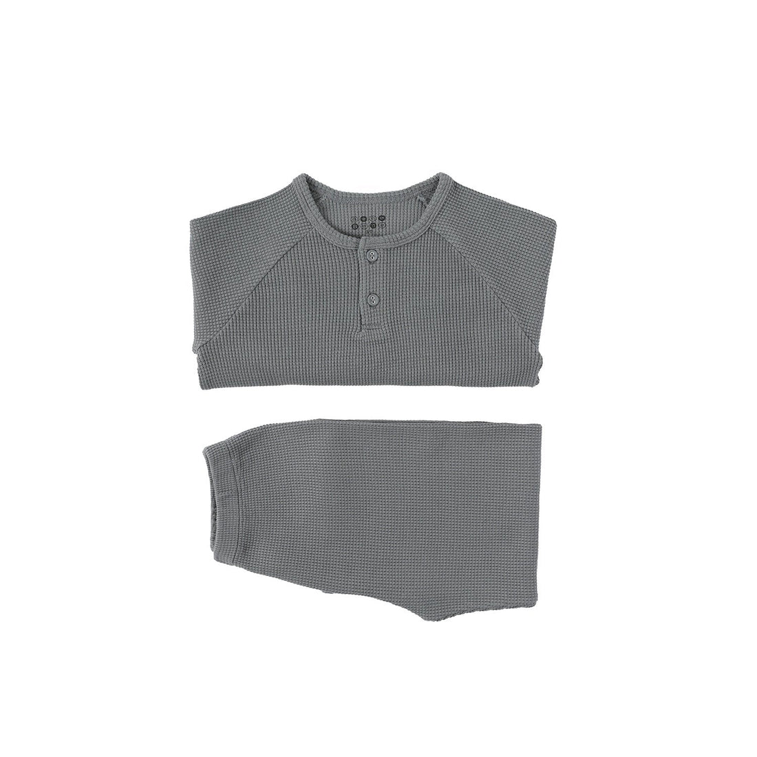 Bene Bene knitwear Bene Bene Greenish Grey Comfy Waffle Twinset