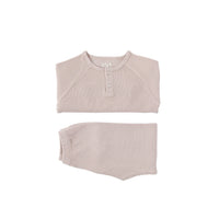 Bene Bene knitwear Bene Bene Indian Pink Comfy Waffle Twinset