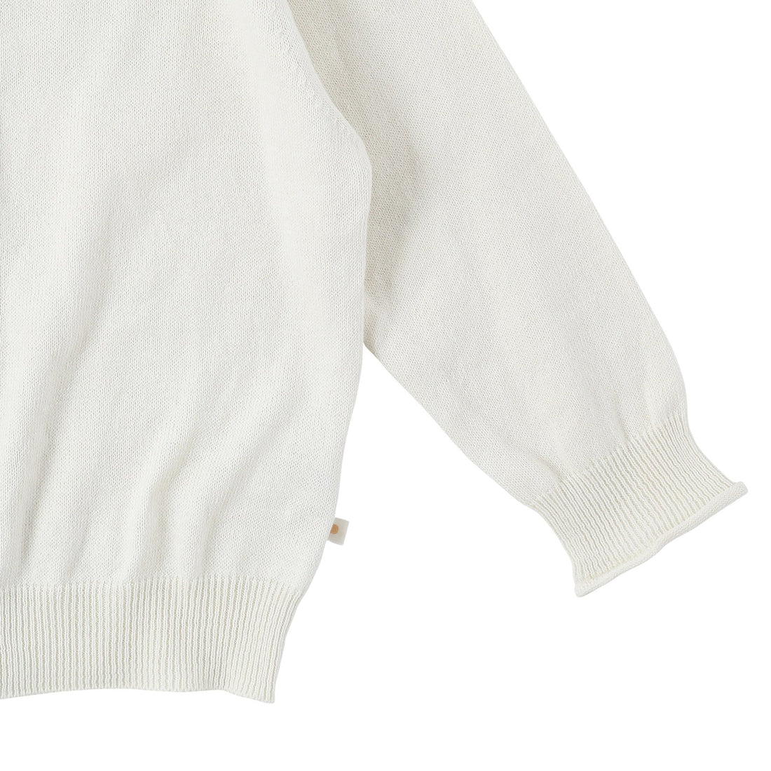 Bene Bene knitwear Bene Bene Lemon Ecru Cotton Curly Knit Cardigan