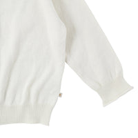 Bene Bene knitwear Bene Bene Lemon Ecru Cotton Curly Knit Cardigan