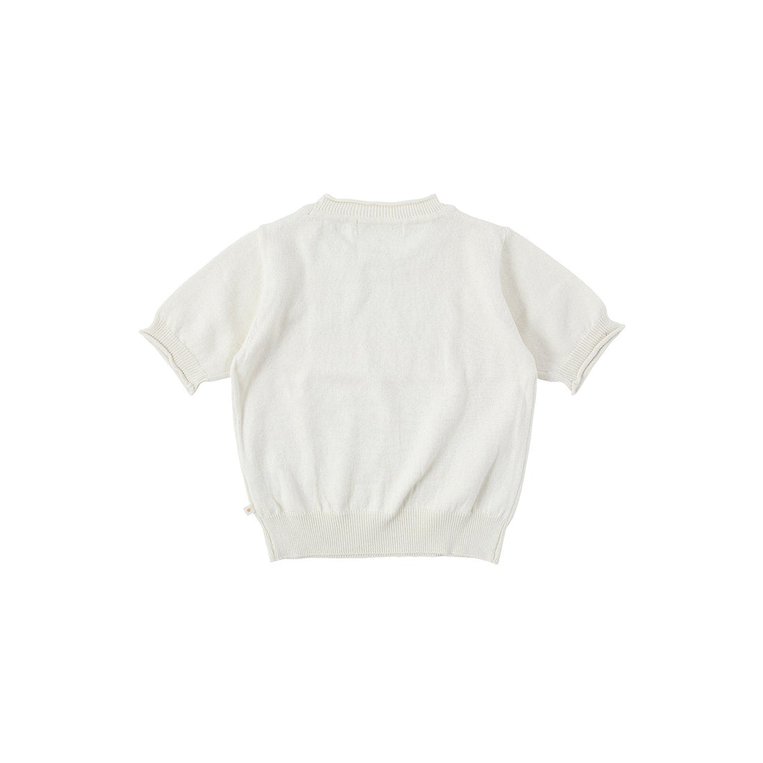 Bene Bene knitwear Bene Bene Lemon Ecru Cotton Curly Knit Top