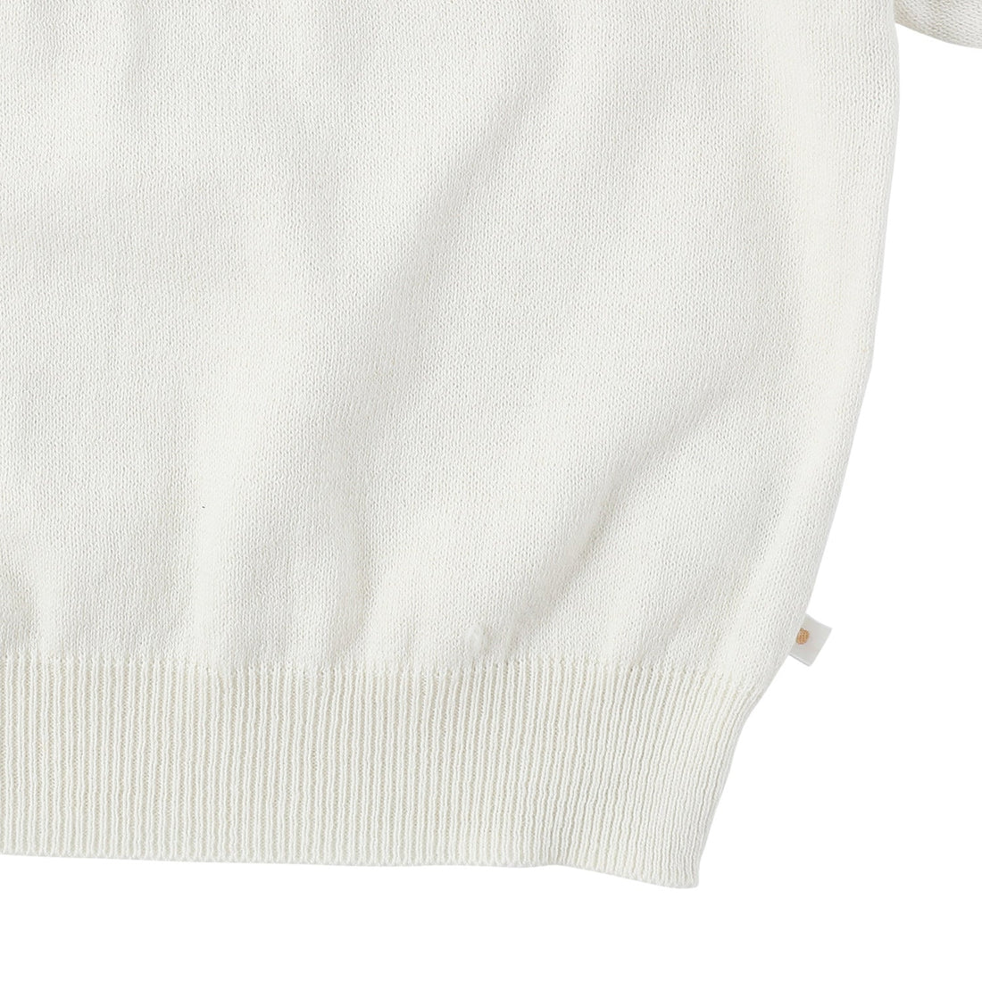Bene Bene knitwear Bene Bene Lemon Ecru Cotton Curly Knit Top