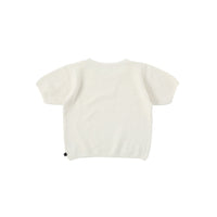 Bene Bene knitwear Bene Bene Lemon Ecru Thin Waffle Knit Top