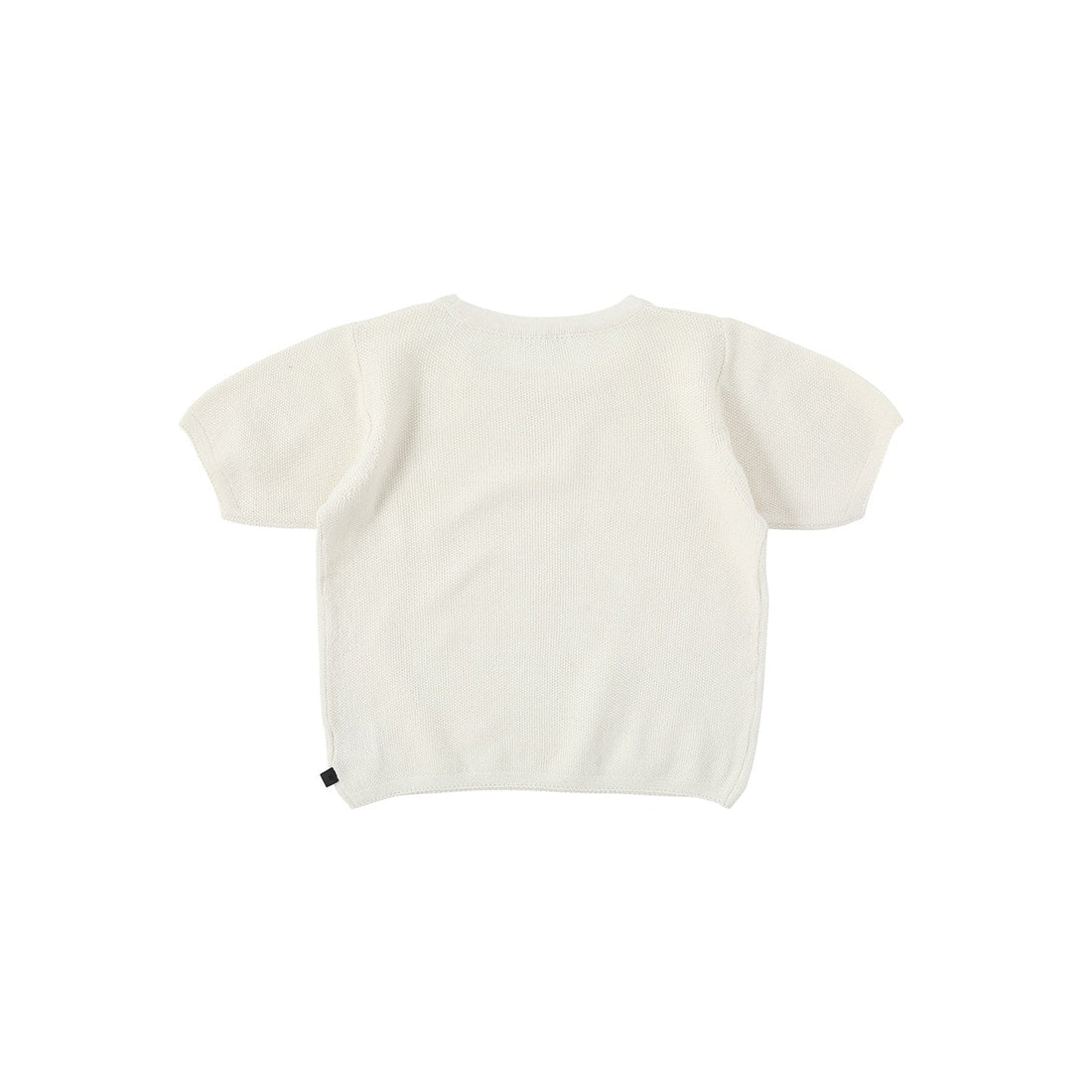 Bene Bene knitwear Bene Bene Lemon Ecru Thin Waffle Knit Top