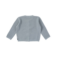 Bene Bene knitwear Bene Bene Light Blue Inn Waffle Knit Cardigan