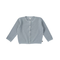 Bene Bene knitwear Bene Bene Light Blue Inn Waffle Knit Cardigan