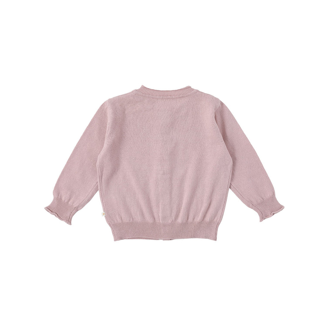 Bene Bene knitwear Bene Bene Pink Cotton Curly Knit Cardigan