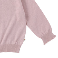 Bene Bene knitwear Bene Bene Pink Cotton Curly Knit Cardigan