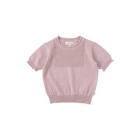 Bene Bene knitwear Bene Bene Pink Cotton Curly Knit Top