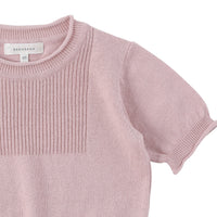 Bene Bene knitwear Bene Bene Pink Cotton Curly Knit Top