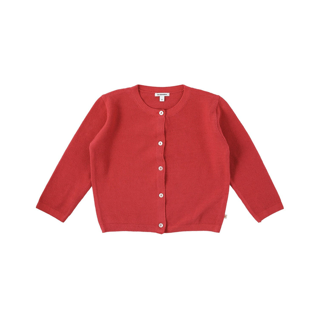 Bene Bene knitwear Bene Bene Red Inn Waffle Knit Cardigan