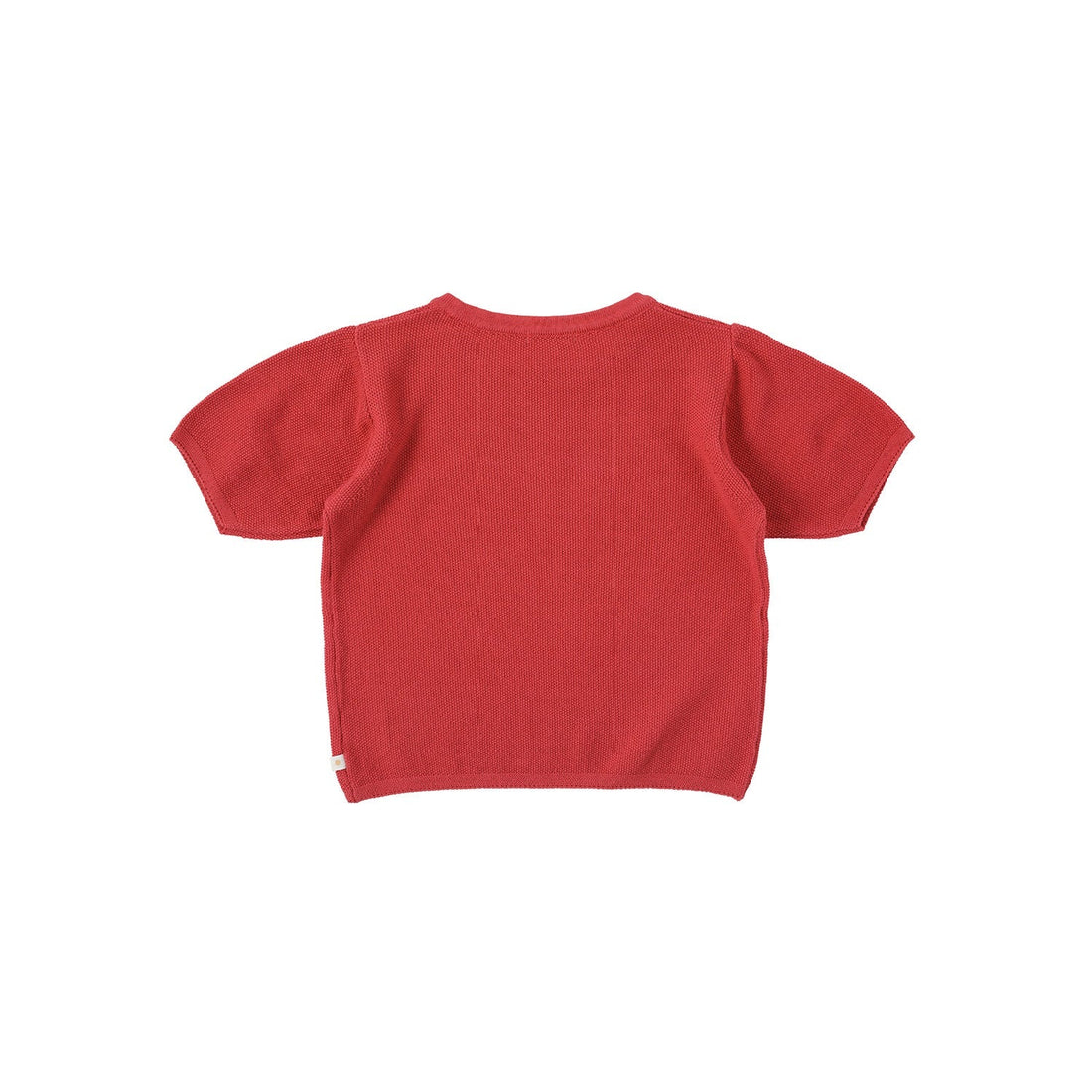 Bene Bene knitwear Bene Bene Red Thin Waffle Knit Top