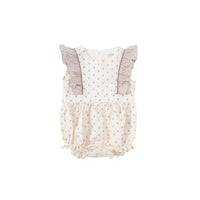 Bene Bene rompers Bene Bene Brick Baby Rael Frill Apron Romper