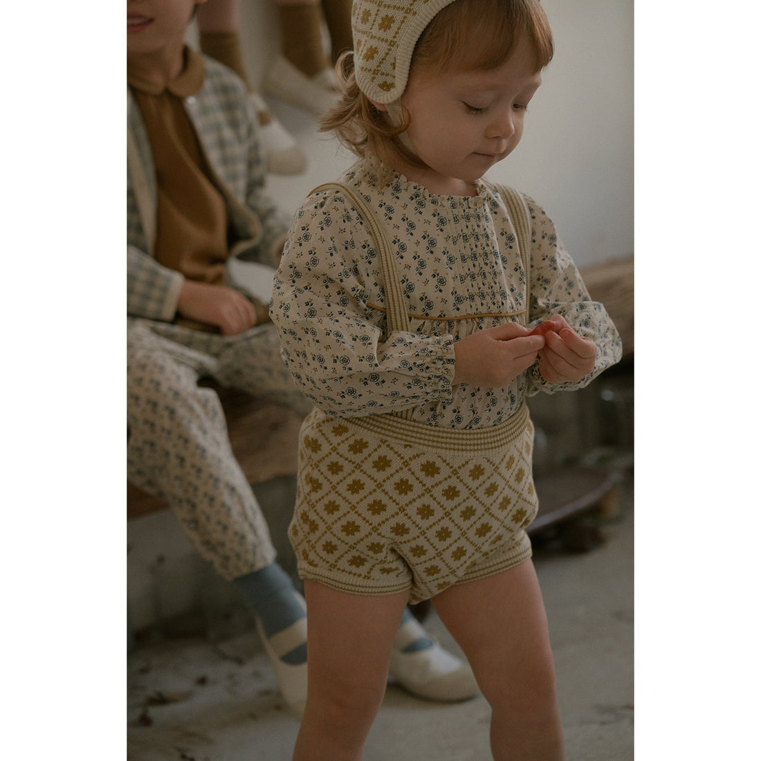 Bene Bene rompers Bene Bene Olive Baby Olivier Knit Bloomer