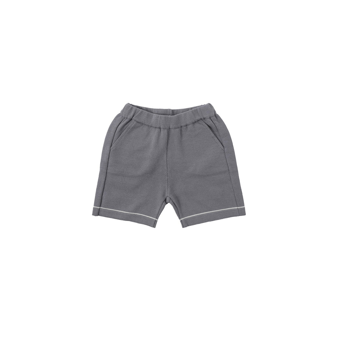 Bene Bene Shorts Bene Bene Grayish Blue Rugby Knit Half Pants