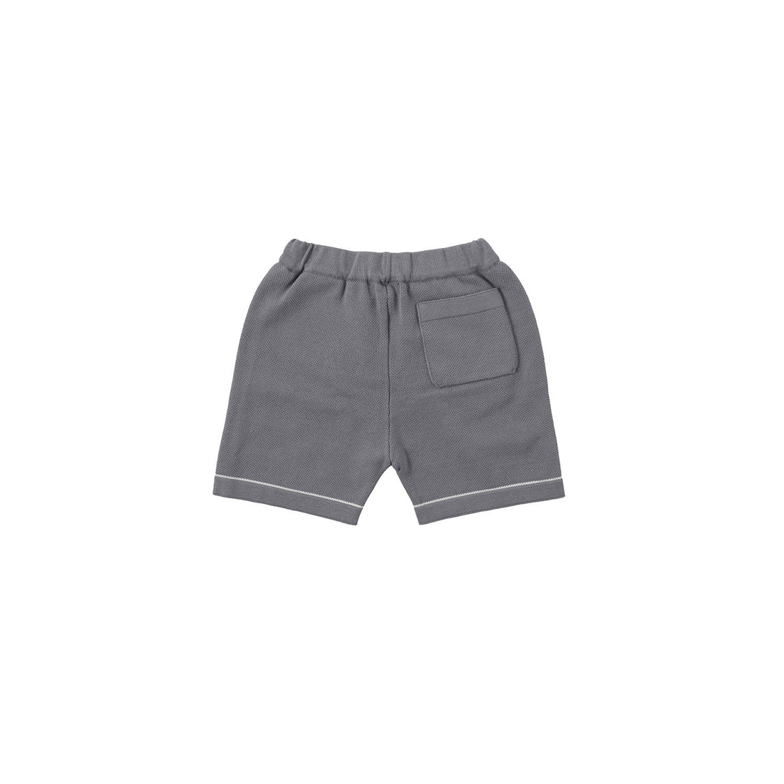 Bene Bene Shorts Bene Bene Grayish Blue Rugby Knit Half Pants
